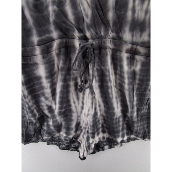 Cloth & Stone Romper Medium Tie Dye Wrap Belted Waist Tie Knit Preppy - Picture 4 of 13